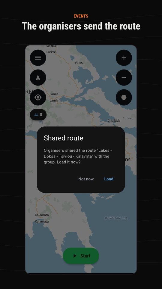 The organisers send the route