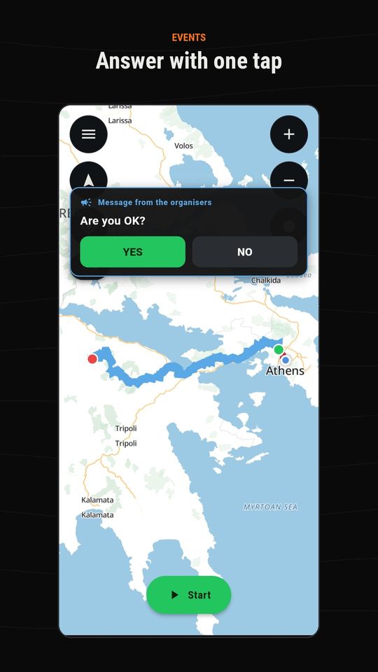 Answer with one tap